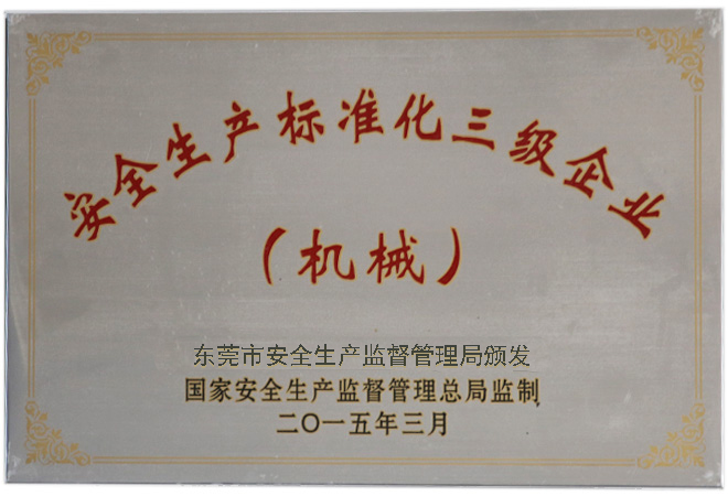 安全生產(chǎn)標(biāo)準(zhǔn)企業(yè)